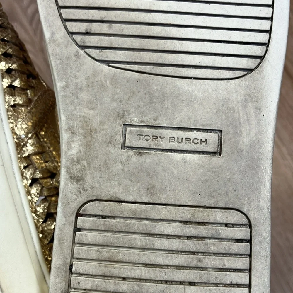 Tory Burch Gold Sneakers - Picture 5 of 9